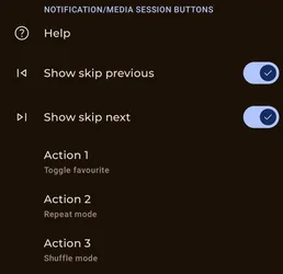 Configure notification, media session, Android Auto buttons screenshot 1