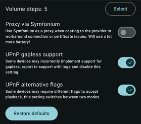 Settings - Renderer settings screenshot 1