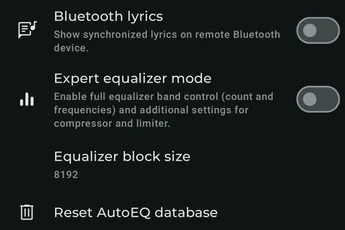 Settings - Playback - Advanced settings screenshot 1