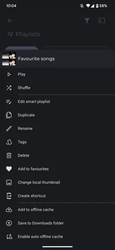Playlists custom tags screenshot 1