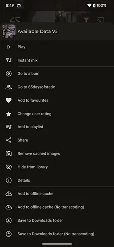 Offline media cache and downloads screenshot 1