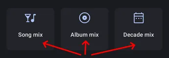 Mixes, Radio, Shuffle, Shuffled, ... What the random screenshot 1