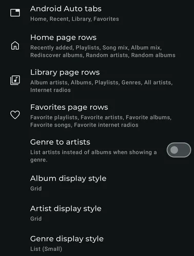 Settings - Android Auto screenshot 1