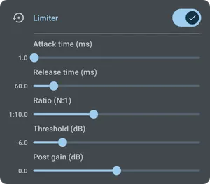 Expert mode equalizer frequency band controls