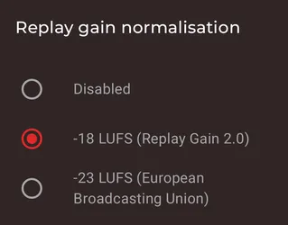 Replay gain support screenshot 2