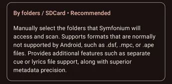 Local device provider folder and SD card access option