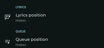 Expanded player lyrics and queue landscape settings