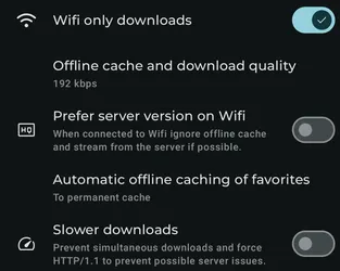 Settings - Offline, Cache and Download screenshot 3