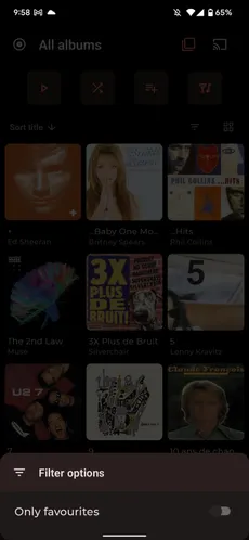 Sort, filter and configure display modes in library views screenshot 3