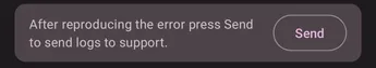 PCloud provider error log email screen
