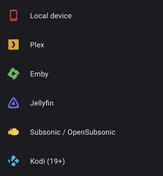 Settings - Manage media providers screenshot 3