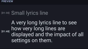 Lyrics interface screenshot 4