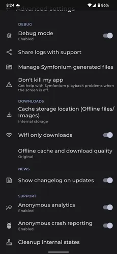 Offline media cache and downloads screenshot 4
