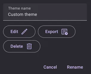 Settings - Interface - Theme, font and colors screenshot 5