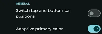 Expanded player general settings screen