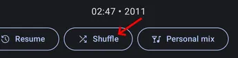 Mixes, Radio, Shuffle, Shuffled, ... What the random screenshot 7