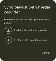 Import / Sync media provider playlists screenshot 8