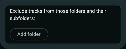 Exclude folders setting in Symfonium