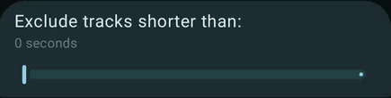 Exclude tracks shorter than setting in Symfonium