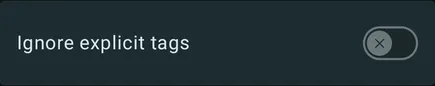 Ignore explicit tags setting in Symfonium